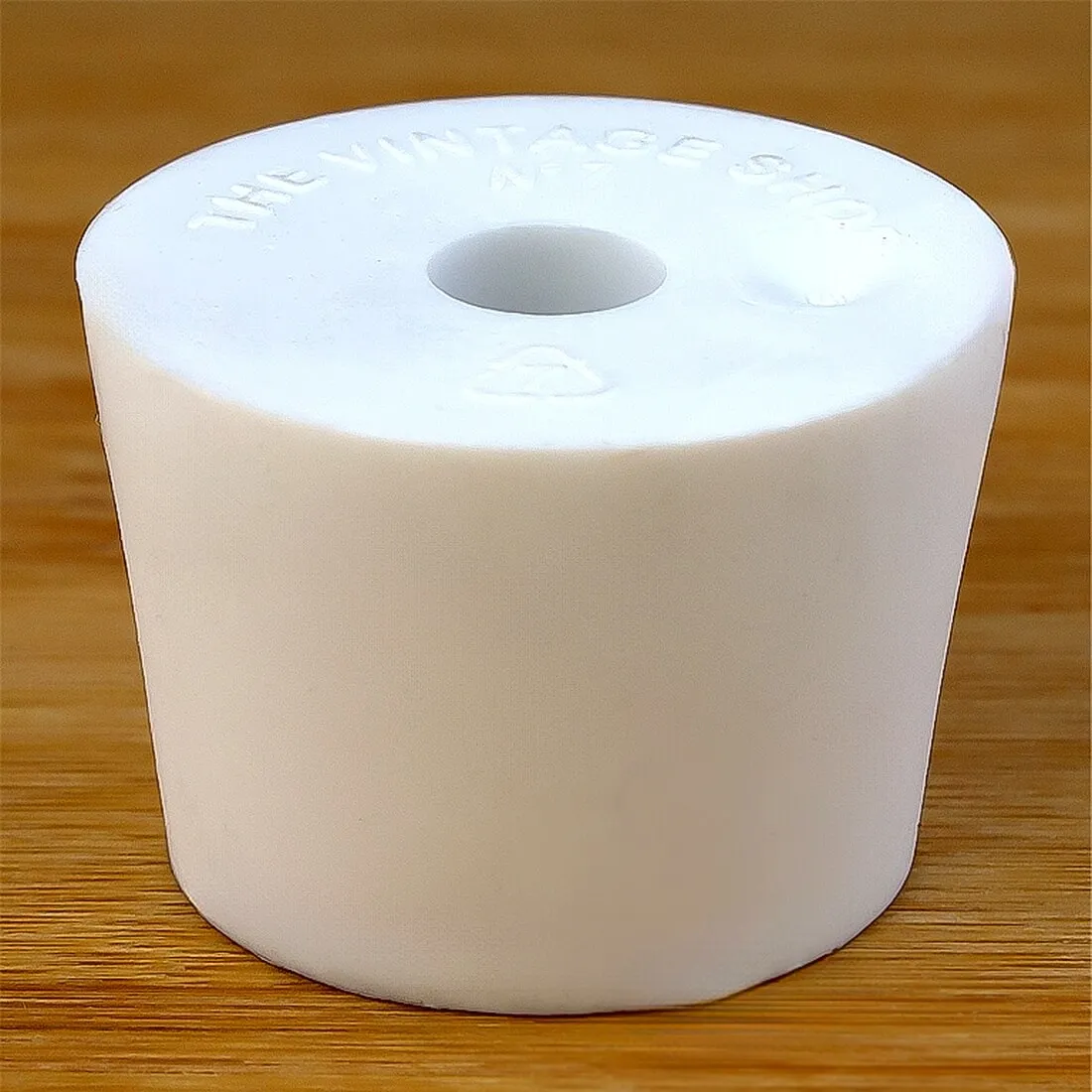 Rubber Stopper, #7 Drilled