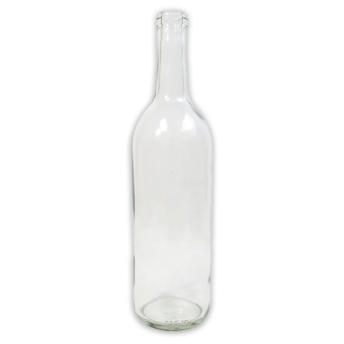 750 ml Clear Bordeaux Wine Bottles, case of 12