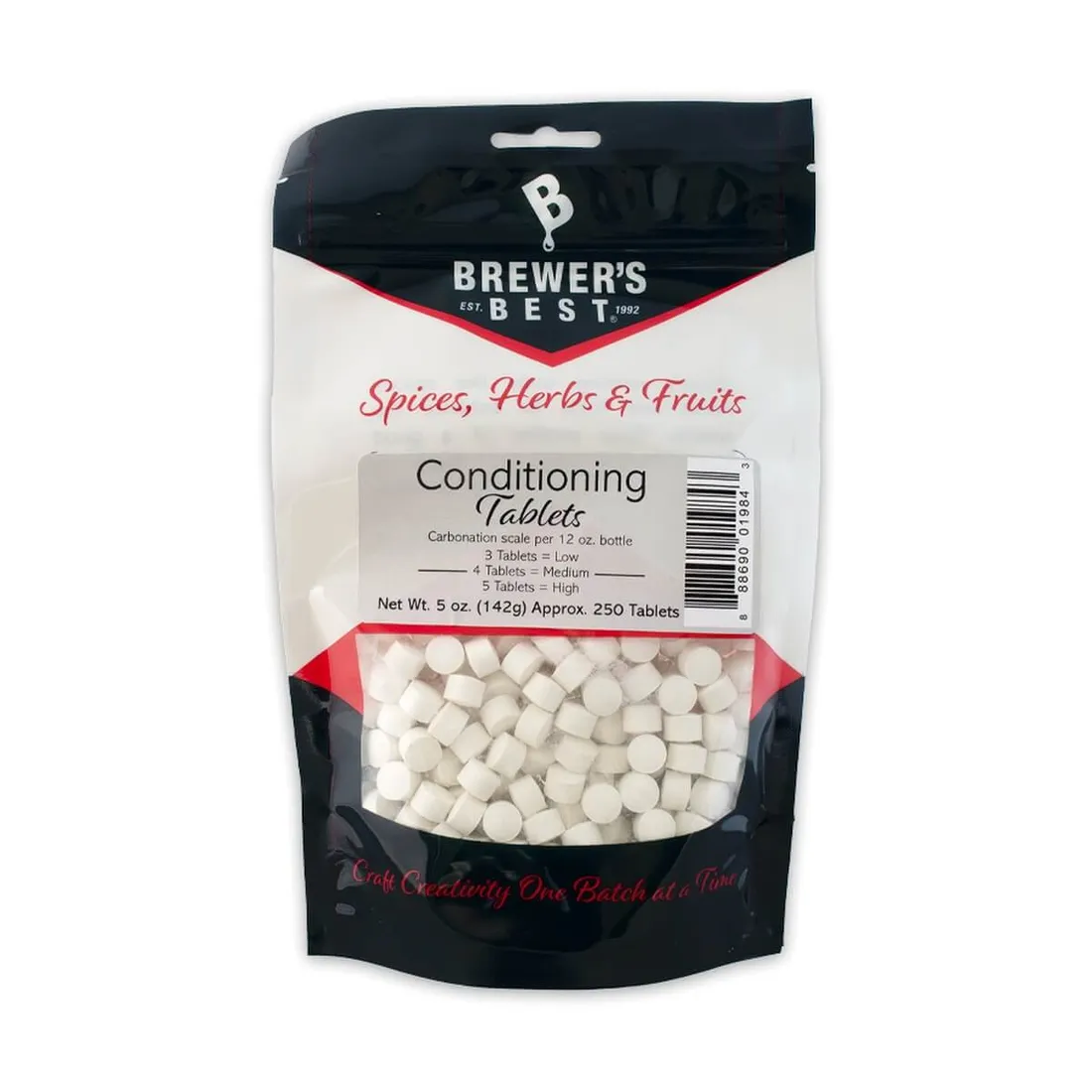 Carb Tabs, 250 Count