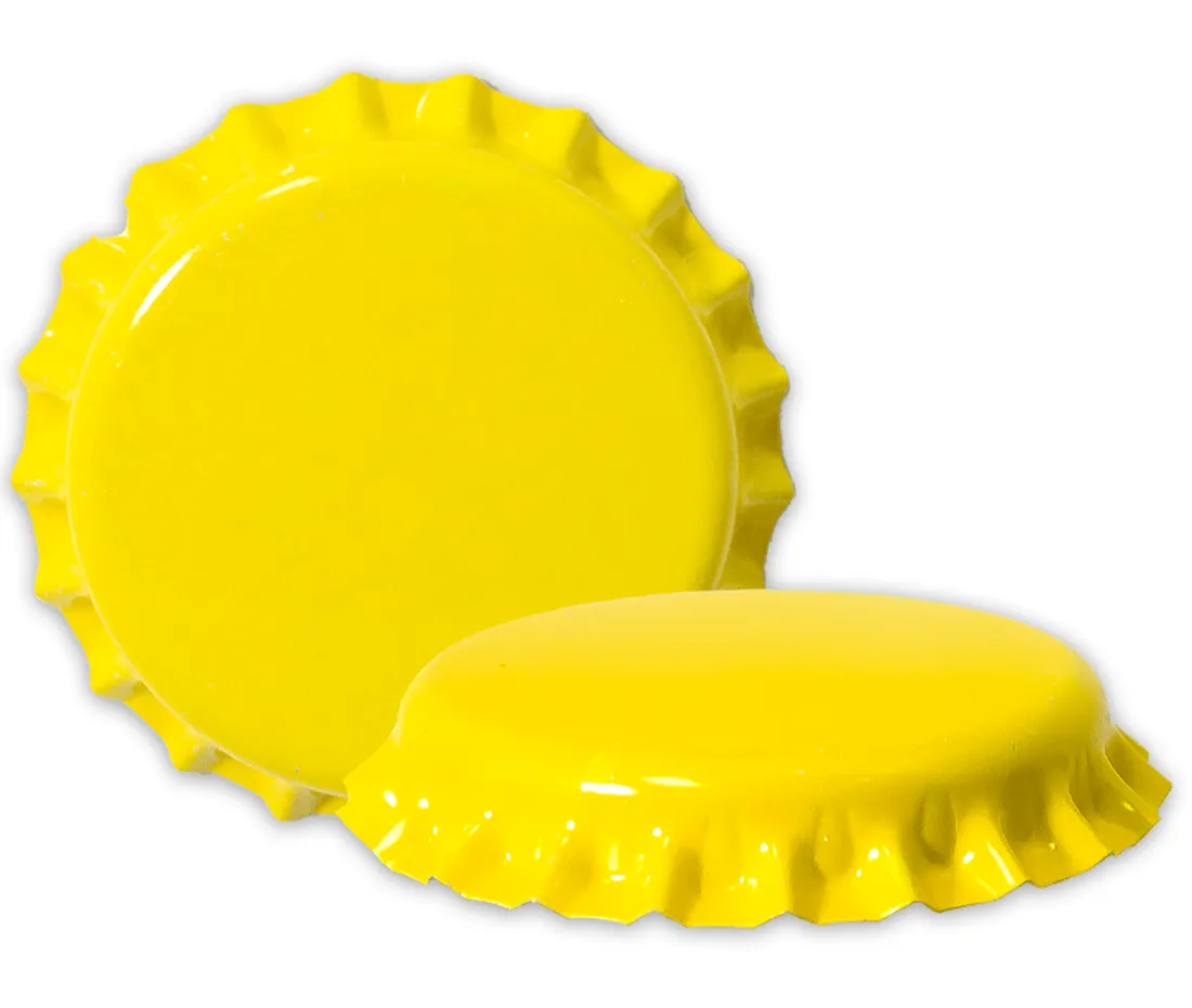 Crown Caps, Oxygen Absorbing - Yellow 144