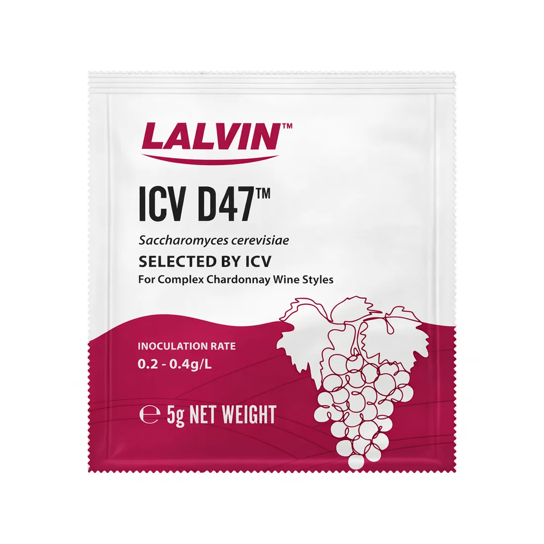 Lalvin ICV D47 Dry Wine Yeast, 5 g