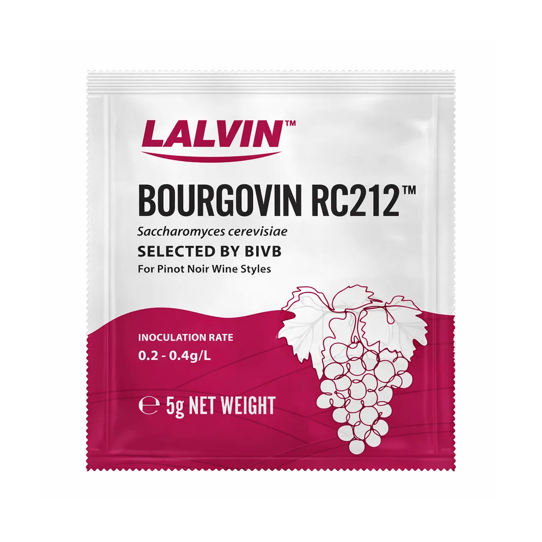 Lalvin Rc-212 Dry Wine Yeast, 5 g