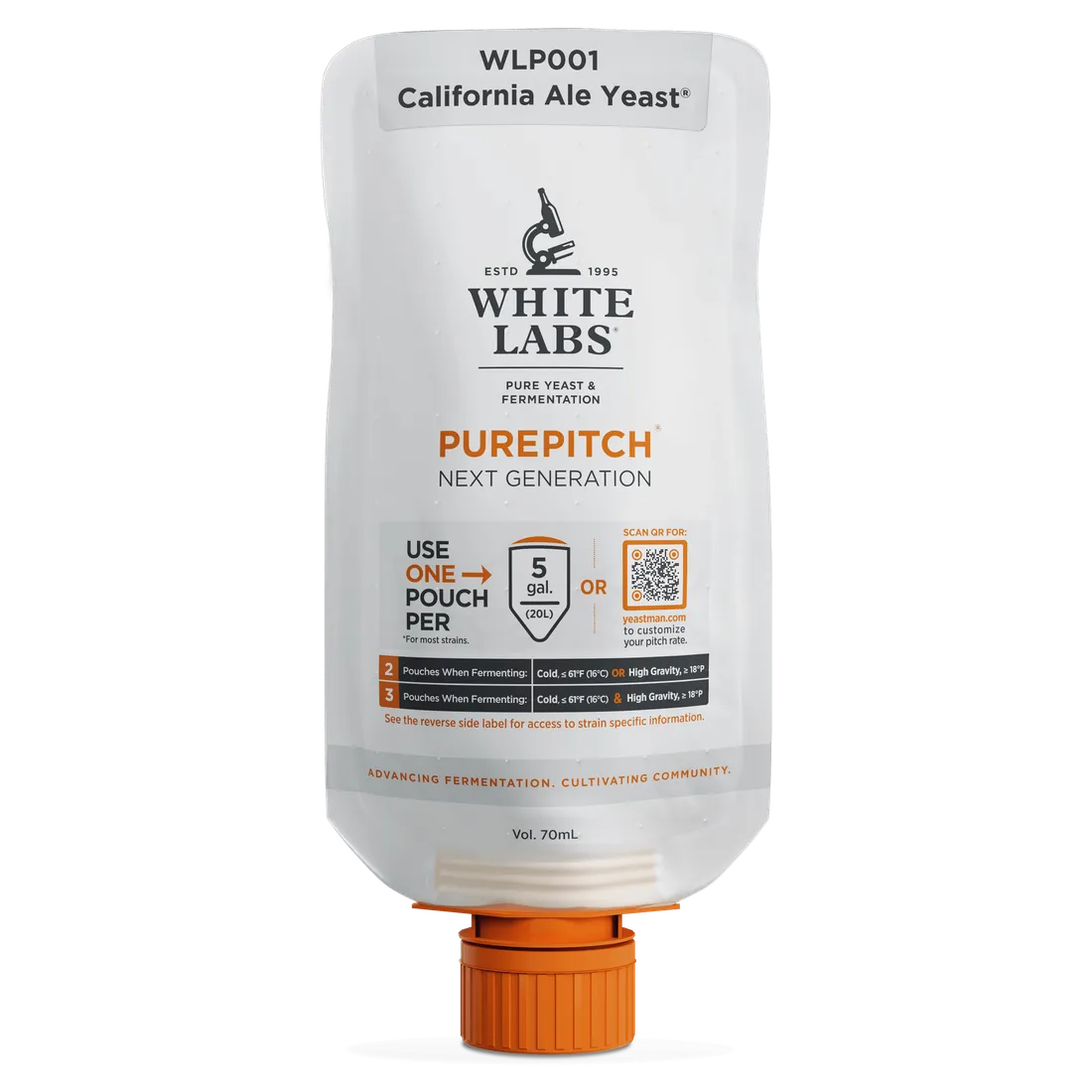 White Labs WLP001 - California Ale Yeast PurePitch Next Gen