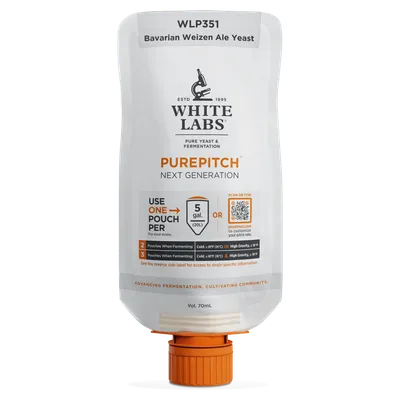 White Labs WLP351 - Bavarian Weizen Ale Yeast PurePitch Next Gen