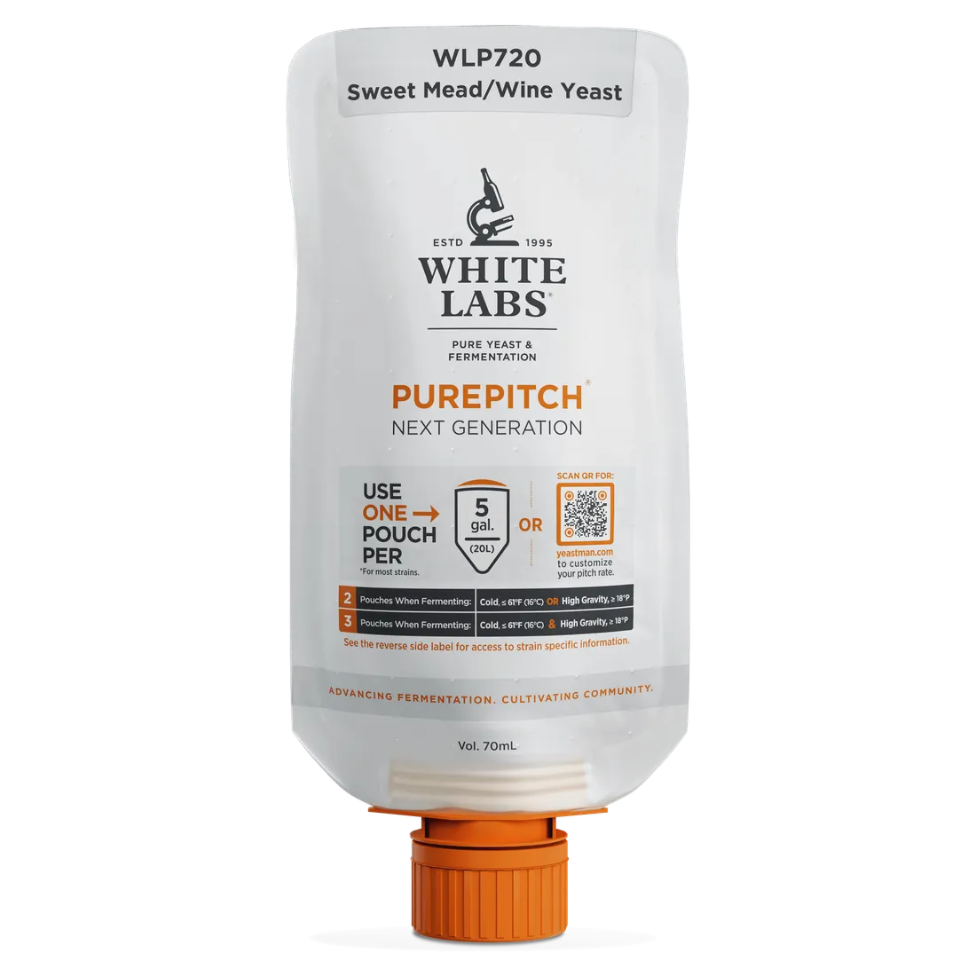 White Labs WLP720 - Sweet Mead/Wine Yeast PurePitch Next Gen