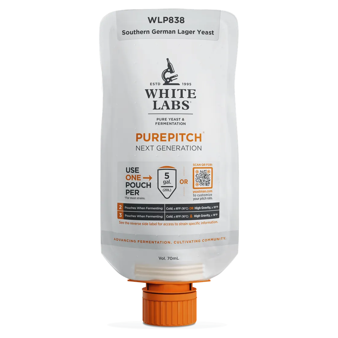 White Labs WLP838 - Southern German Lager Yeast PurePitch Next Gen