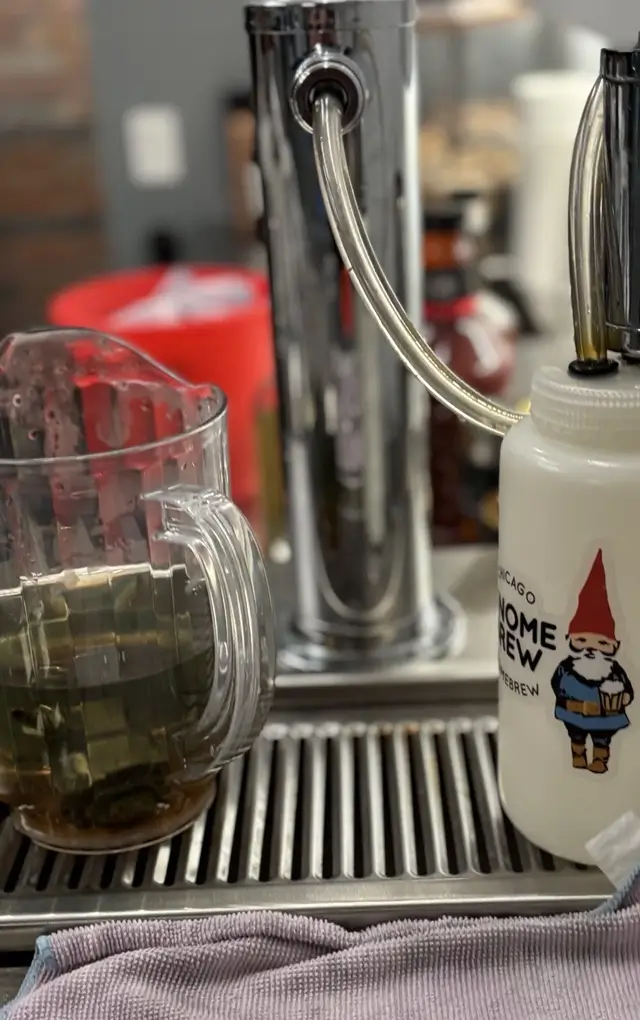 Draft faucet cleaning and maintenance for improved beer quality
